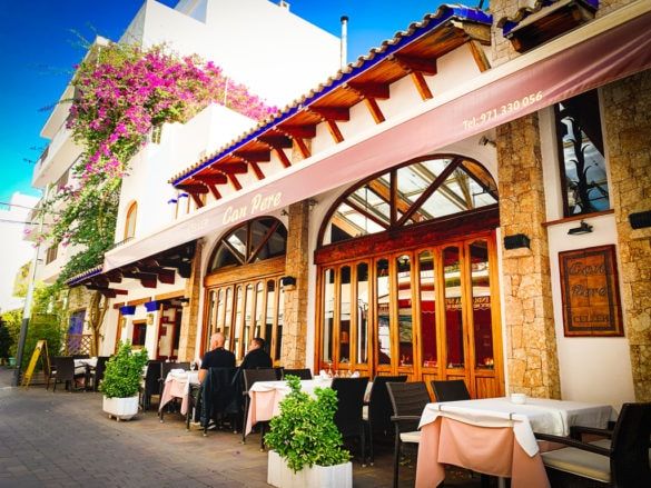 can pere celler restaurant santa eularia