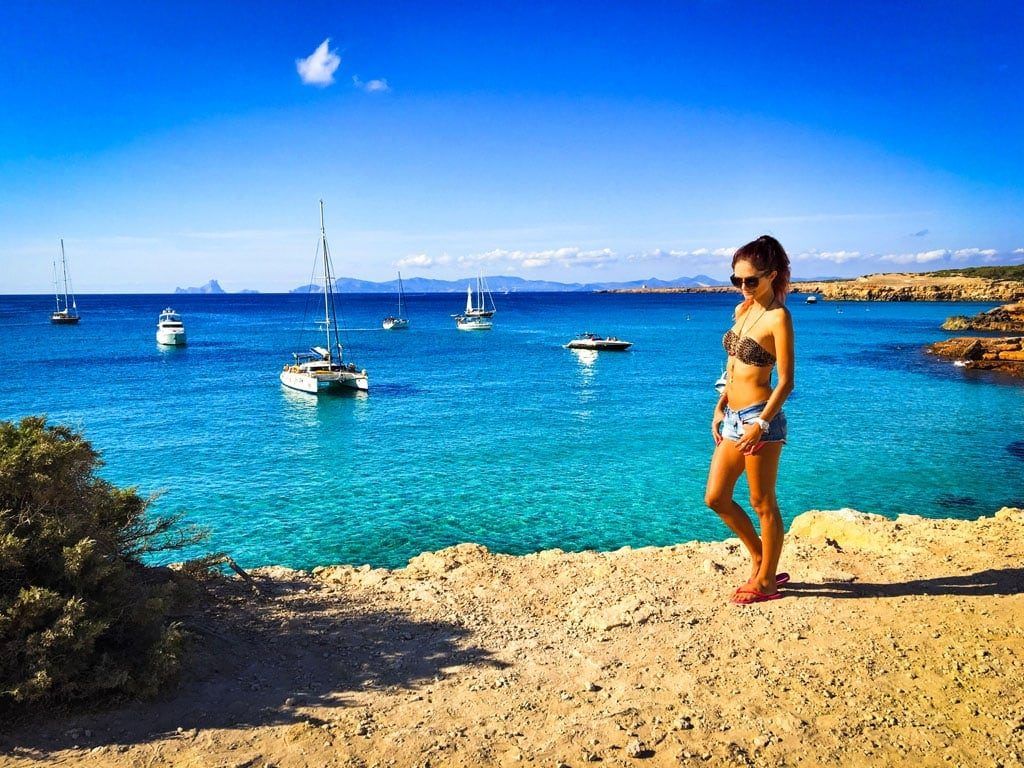 Cala Saona strand baai Formentera Ibiza
