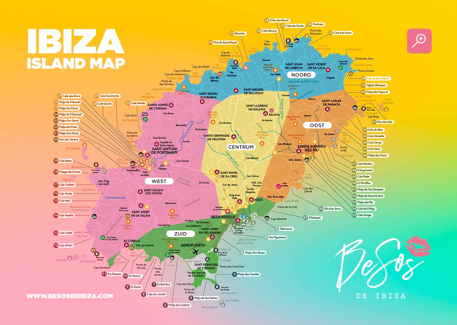 kaart ibiza